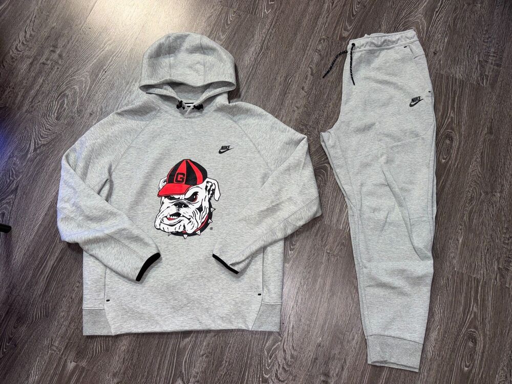 Men's XL Nike UGA Georgia Bulldogs Dawgs Team Issued PE 2-Piece Tech Fleece Set